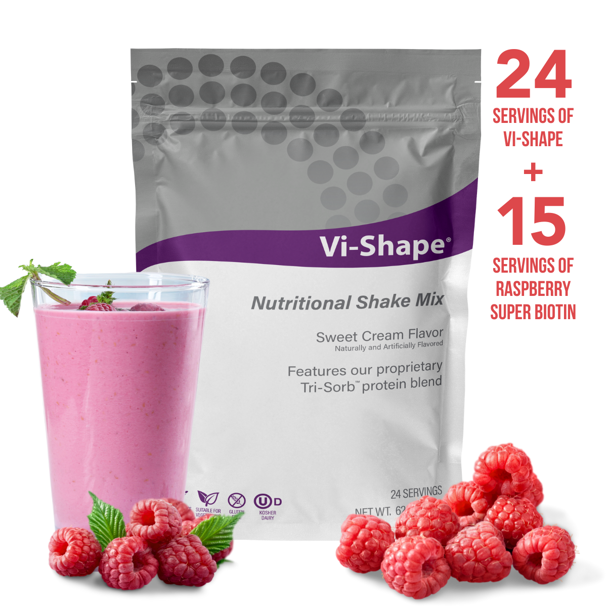Raspberry Super Biotin + Vi-Shape